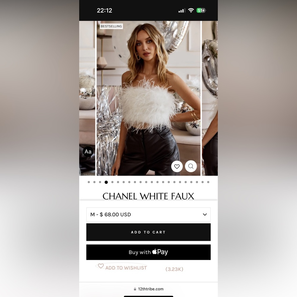 White Faux Women’s Top
